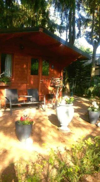 Chalet Op Een Rustig Park In De Natuur Putten Exterior foto